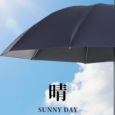 日傘メンズ八本骨晴雨兼用折りたたみ紳士傘