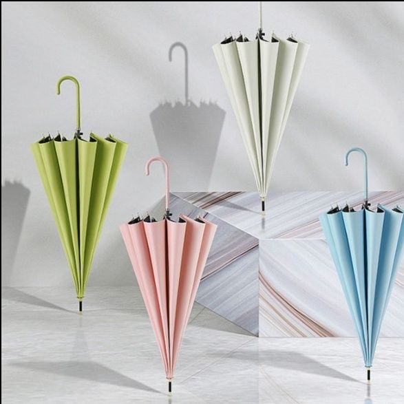 日傘 上品な曲線ハンドル日傘 長傘 シンプルデザイン