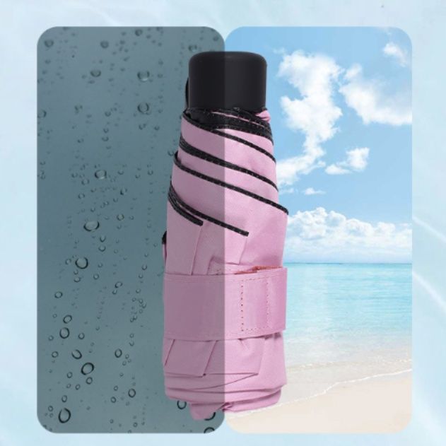 日傘 軽量アルミ骨組み折りたたみ　晴雨兼用日傘