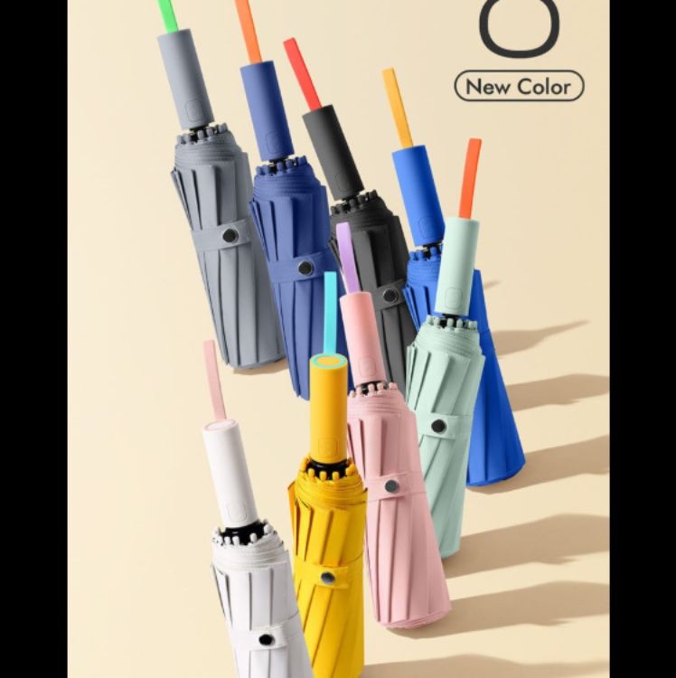 日傘 大判サイズ十二本骨組　み折りたたみ日傘