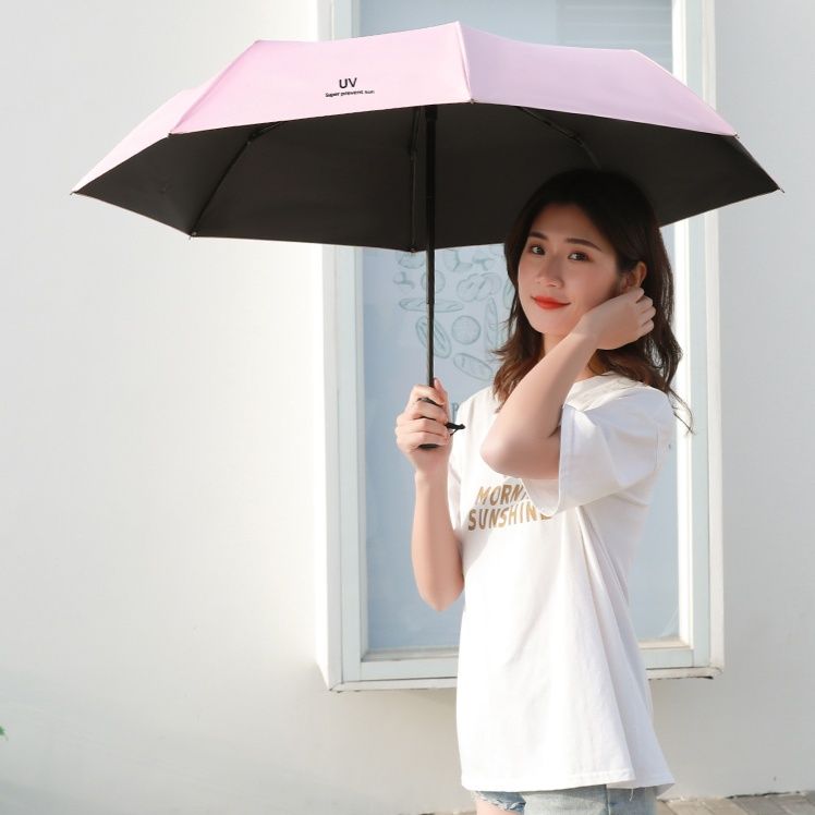 紫外線防止ブラックコーティング生地晴雨兼用 自動・手動開閉折りたたみ日傘