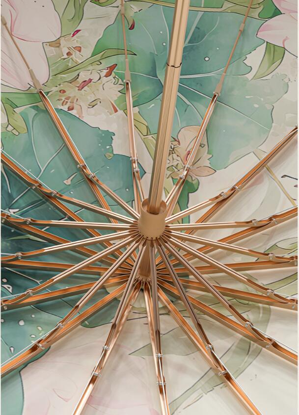 花柄晴雨兼用日傘 軽量折りたたみ 紫外線カット遮光