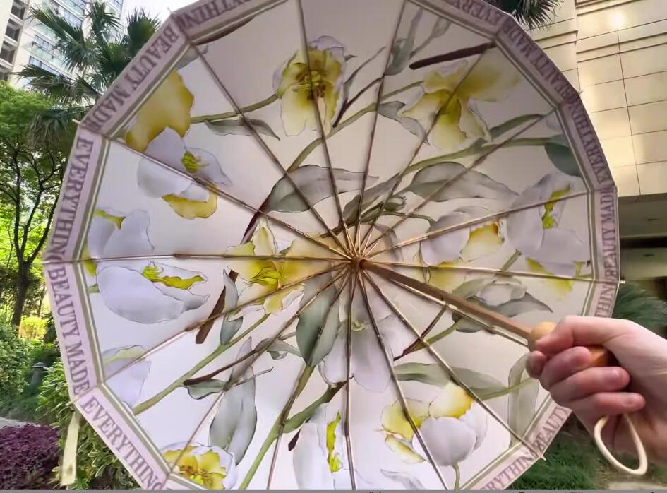 おしゃれ日傘 晴雨兼用 軽量 花柄 紫外線カット 遮光