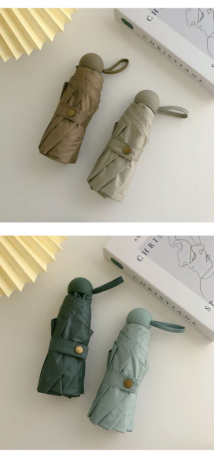 ハルハルン 上品な折りたたみ日傘