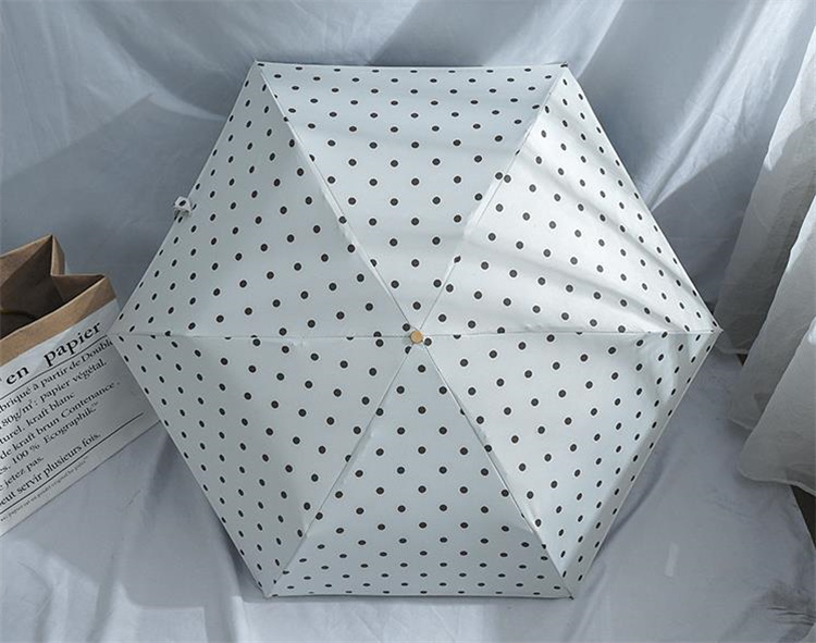 晴雨兼用日傘 水玉柄折りたたみ傘 紫外線対策