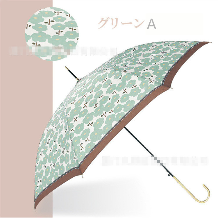 おしゃれ日傘 花柄遮光長傘 晴雨兼用 紫外線対策