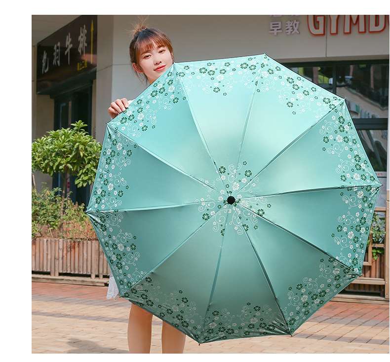 日傘 花柄デザイン 晴雨兼用折りたたみ傘