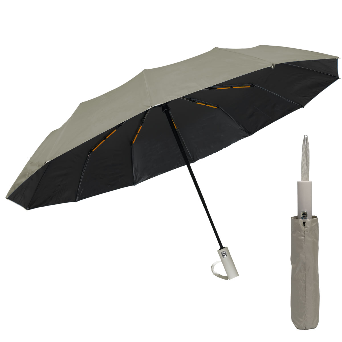 晴雨兼用日傘 24本骨 折りたたみ 自動開閉 強風対応