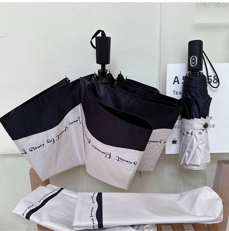 晴雨兼用日傘 自動開閉 三段折りたたみ 紫外線カット 軽量