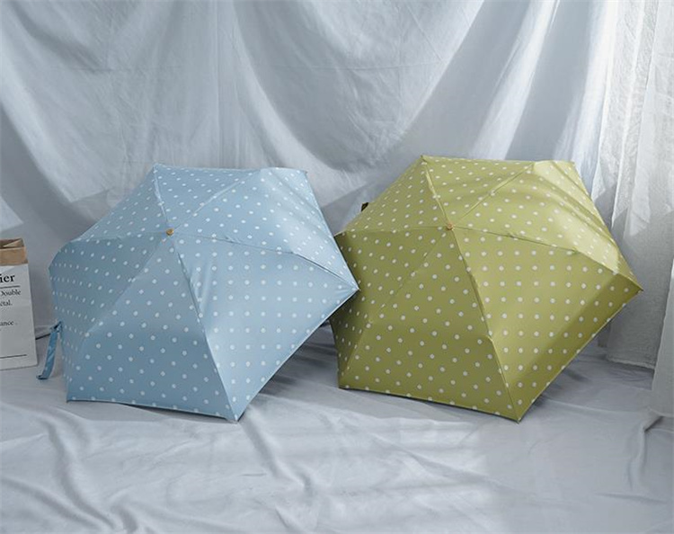 晴雨兼用日傘 水玉柄折りたたみ傘 紫外線対策