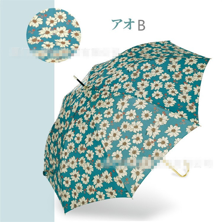 晴雨兼用日傘 花柄長傘 紫外線対策 遮光 女性用