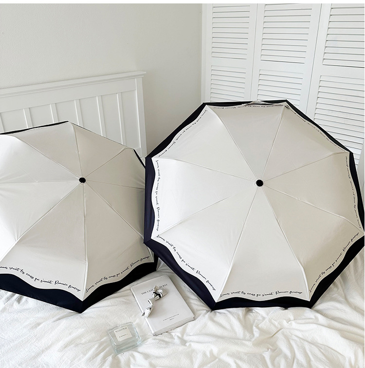 晴雨兼用日傘 自動開閉 三段折りたたみ 紫外線カット 軽量