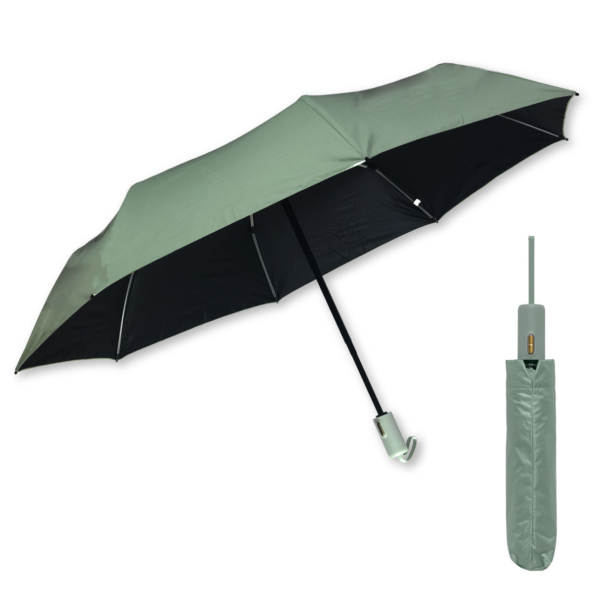 晴雨兼用日傘 十六本骨 折りたたみ 完全遮光 自動開閉