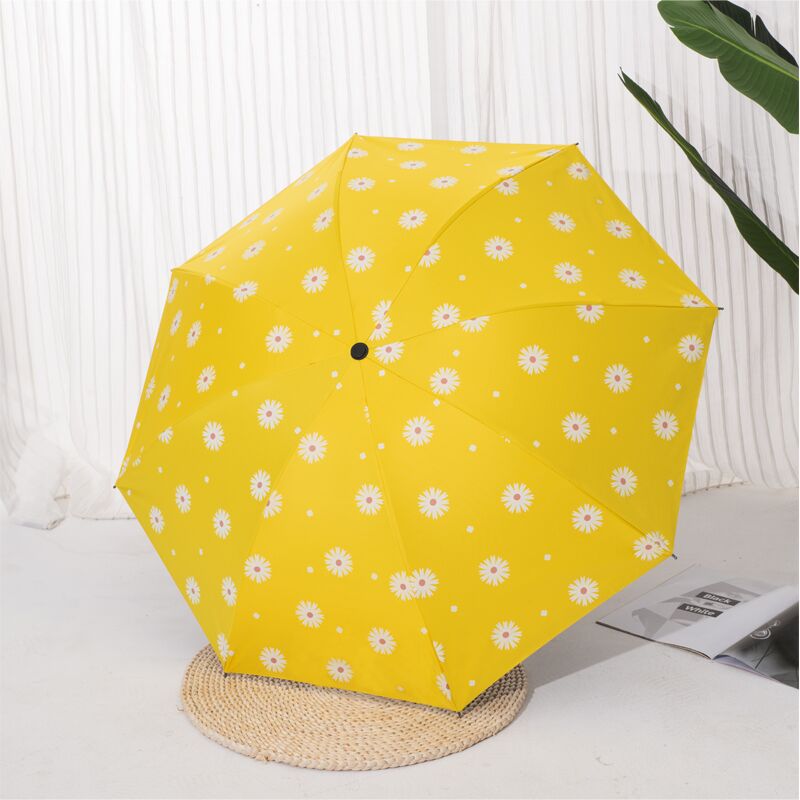 日傘 愛らしい動物と花柄の晴雨兼用折りたたみ傘