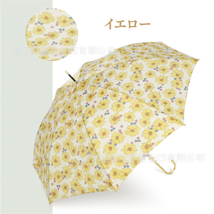 おしゃれ日傘 花柄遮光長傘 晴雨兼用 紫外線対策