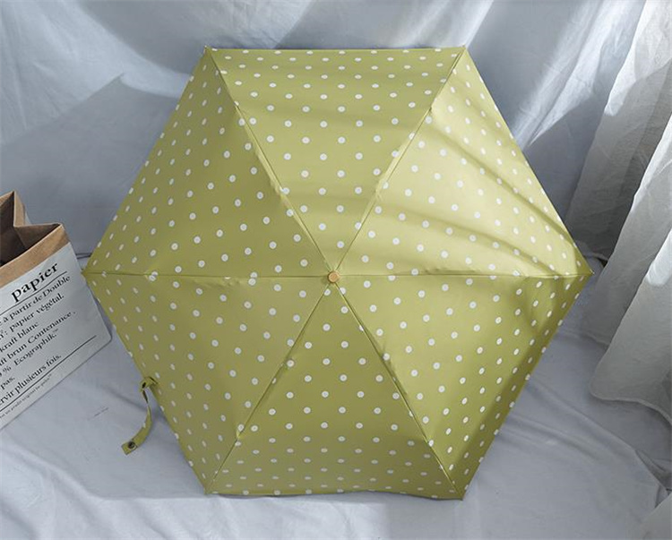 晴雨兼用日傘 水玉柄折りたたみ傘 紫外線対策