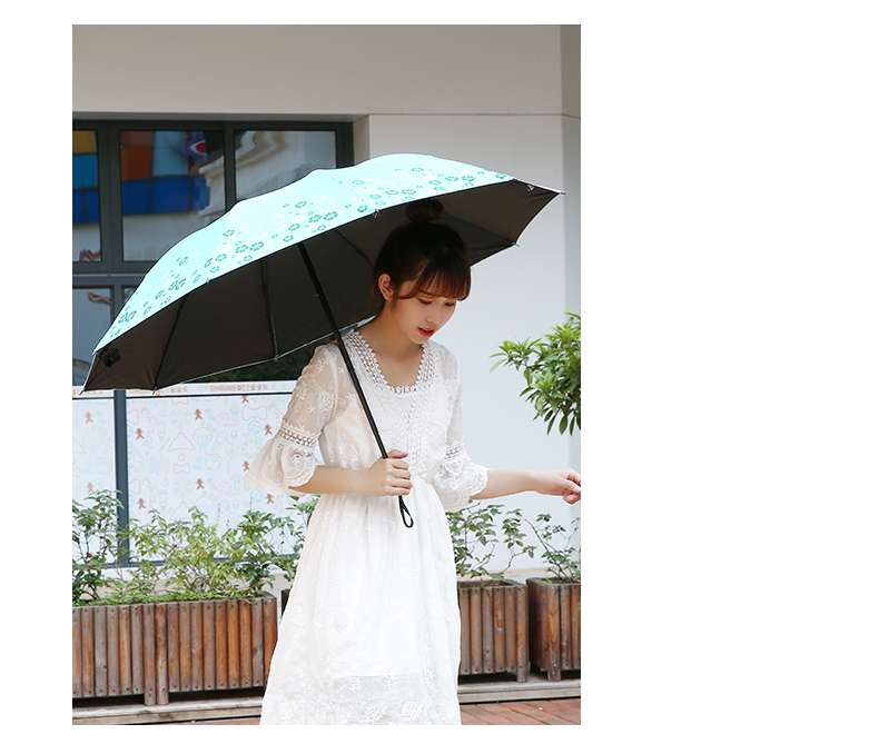 日傘 花柄デザイン 晴雨兼用折りたたみ傘
