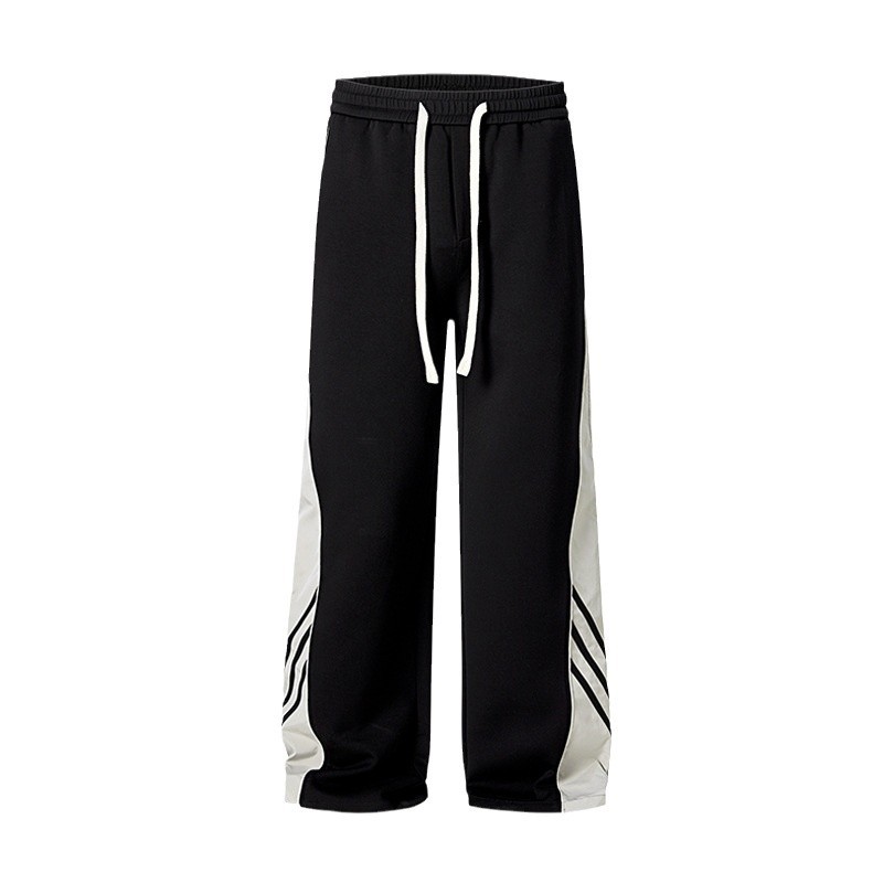 ダンス衣装 斜めライン切替ワイドストレートパンツ