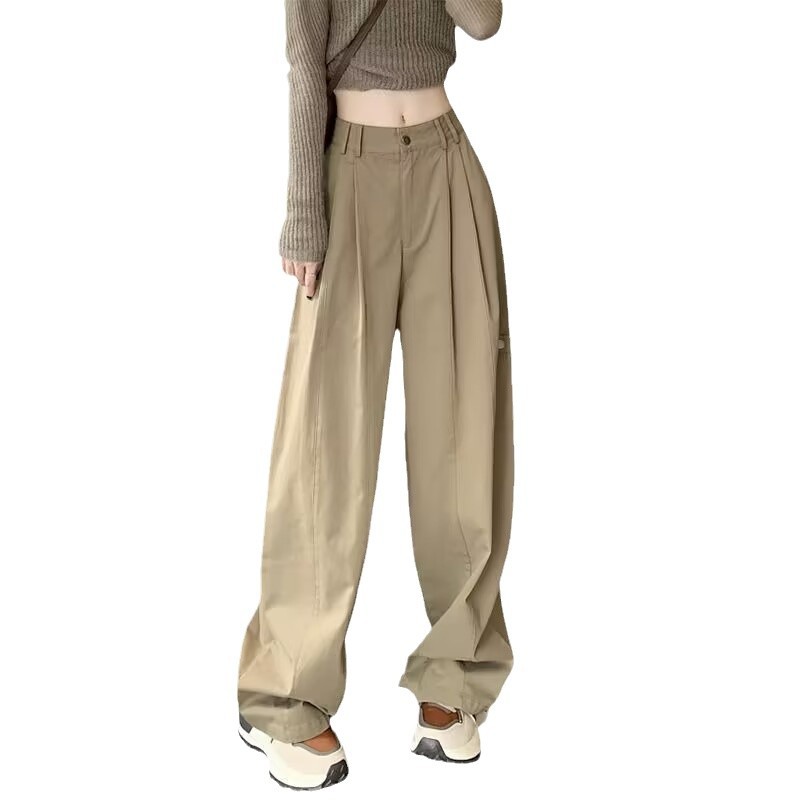ダンス衣装 タック入りワイドシルエットハイウエストパンツ