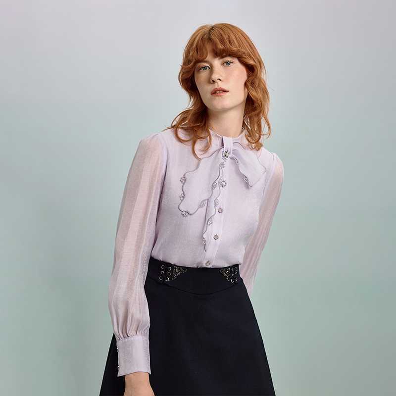 シフォンブラウスのリボンおすすめ5選