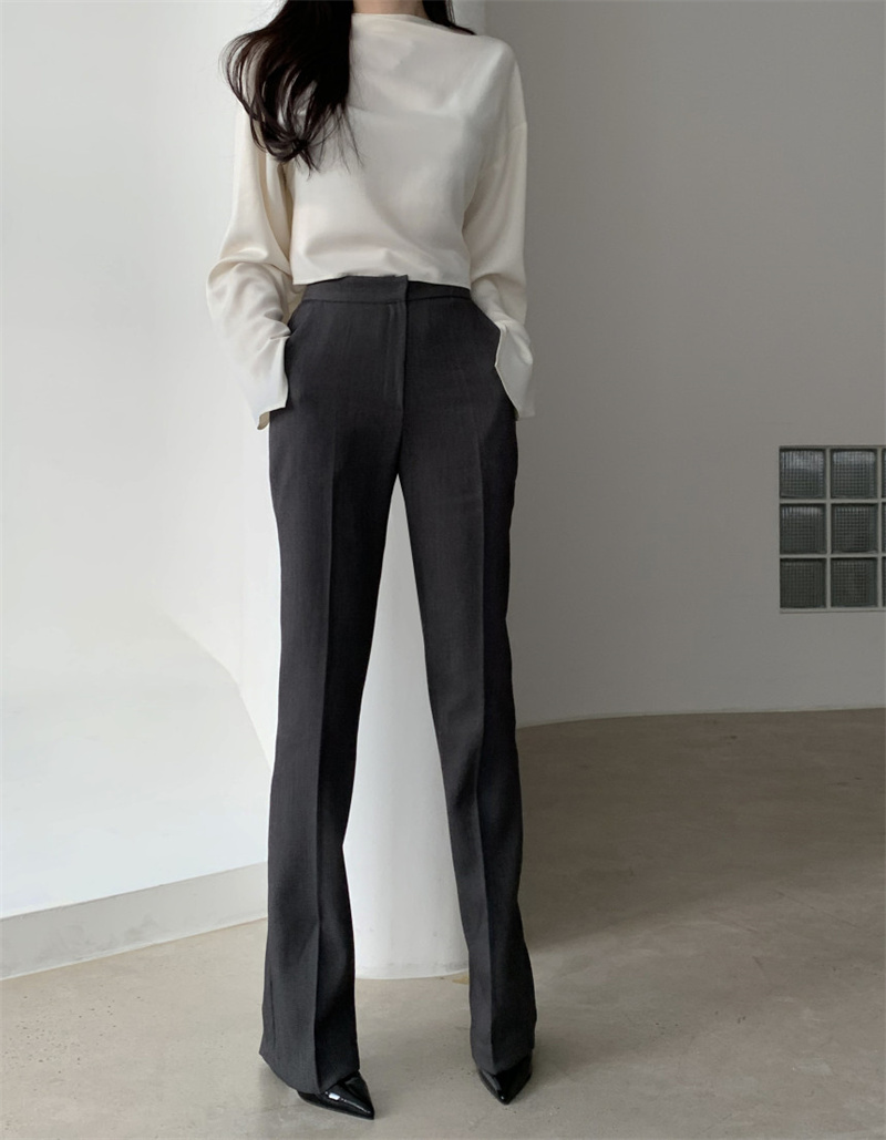 リボンブラウス 秋の新作バックリボン韓国風カジュアルブラウス