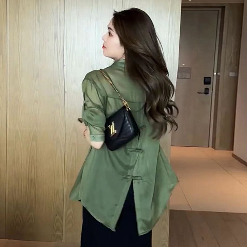 リボンブラウス バックリボン 優美シルエット バックリボンブラウス
