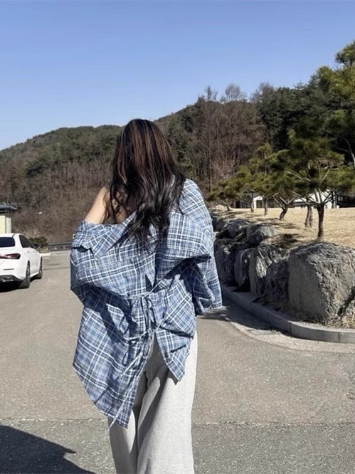 リボンブラウス バックリボン 優美結び背面リボンブラウス
