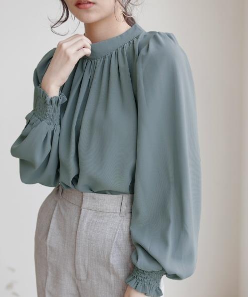 リボンブラウス 袖リボンシフォンブラウス入学式通勤レディース