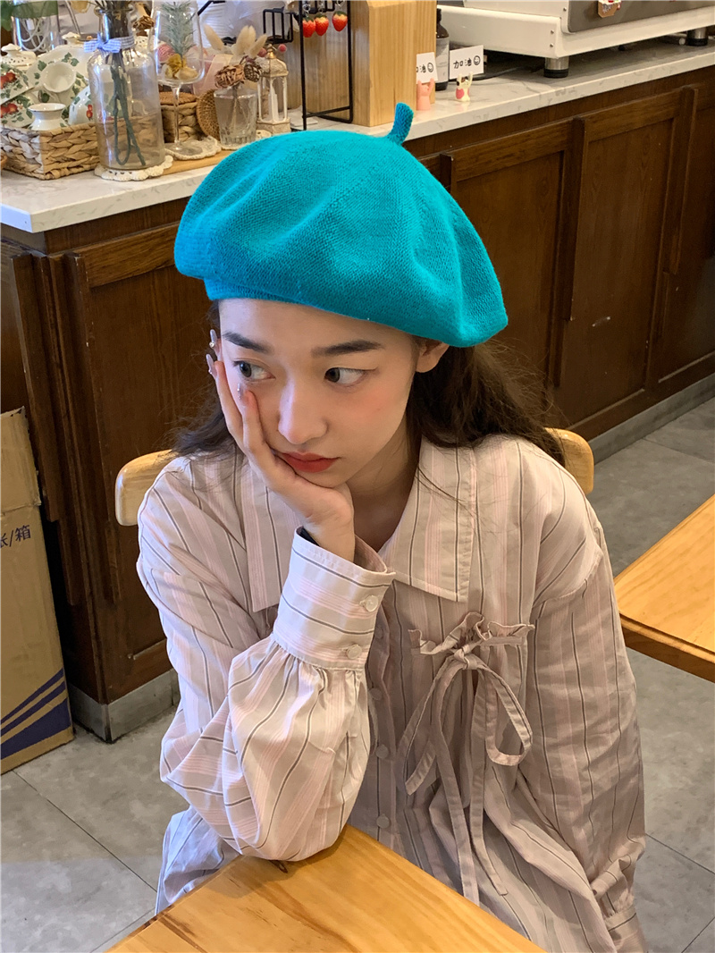 リボンブラウス 春のストライプ柄気質系胸元リボン長袖ブラウス