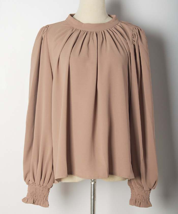 リボンブラウス 袖リボンシフォンブラウス入学式通勤レディース