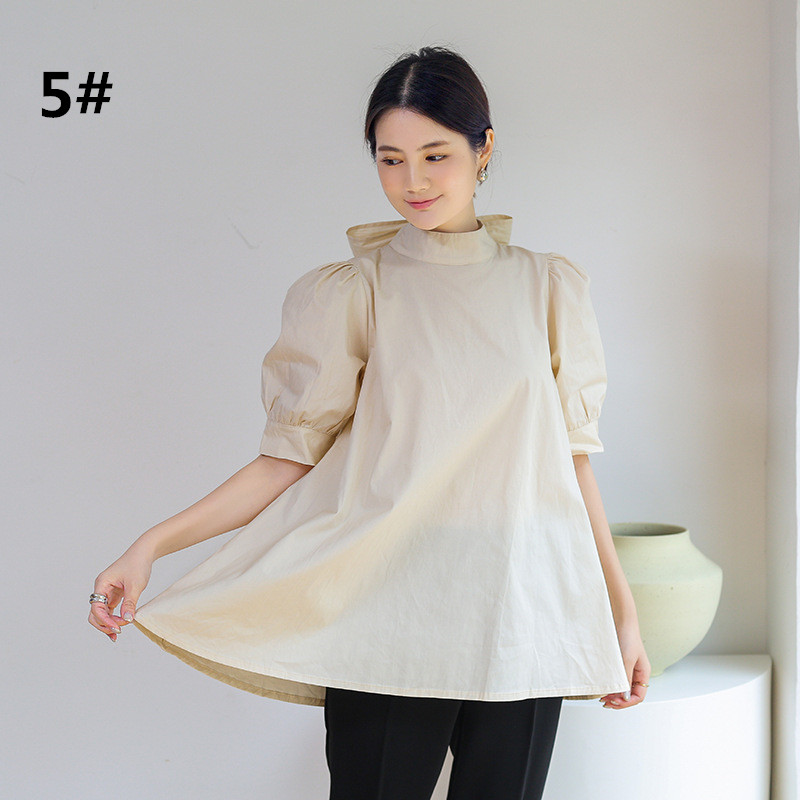 二〇二五年新作ゆるシルエットリボンブラウス半袖