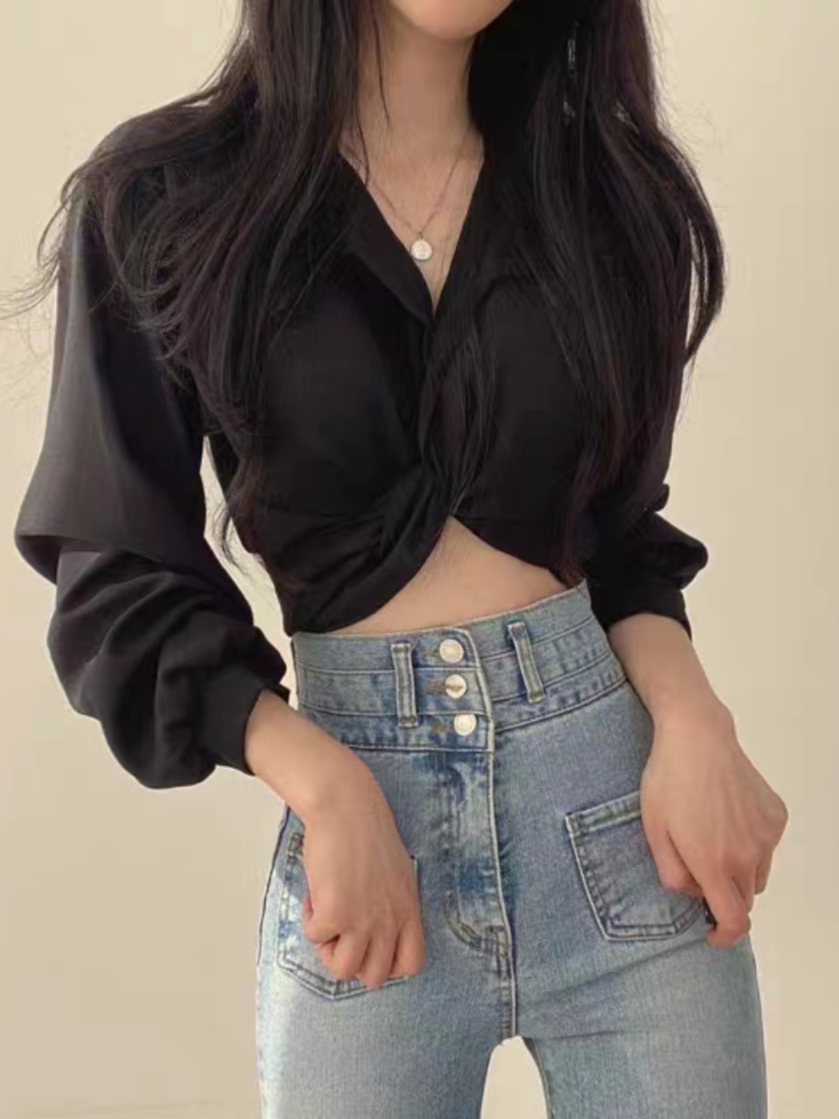 リボンブラウス バックリボン 優美後姿リボンブラウス