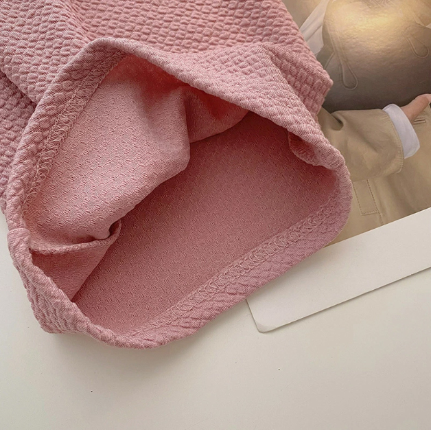 レディース ルームウェア ワッフル生地ワイドパンツ ウエストゴム紐付き