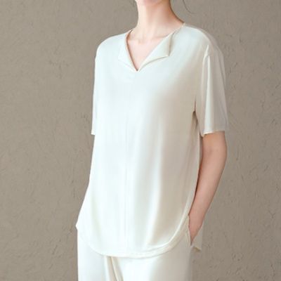 レディース ルームウェア 優美シルエット カップ付きパジャマ