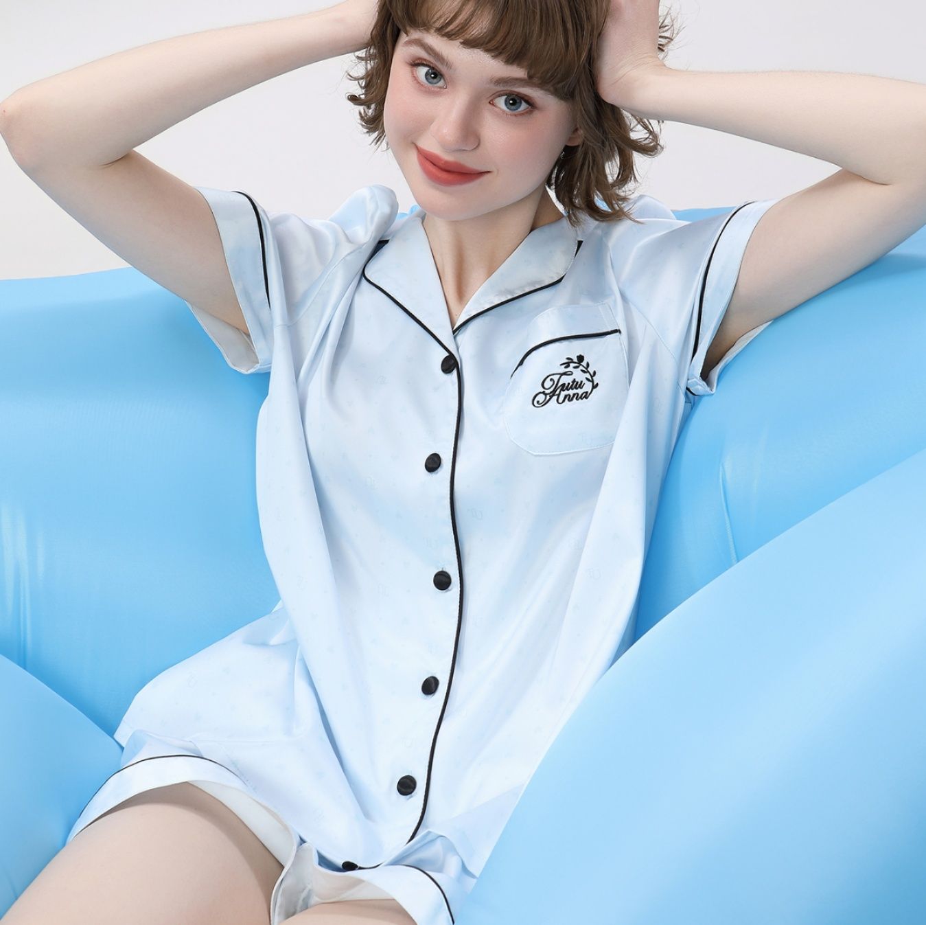 レディース ルームウェア 優美な眠りのパジャマシャツ