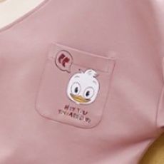 レディース ルームウェア ゆるかわポケット付き長袖パジャマ