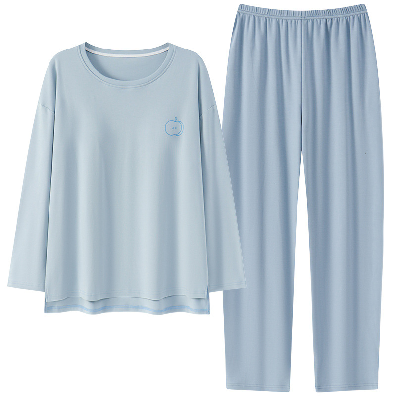 レディース ルームウェア カップ付き長袖パジャマセット綿素材肌に優しい可愛いルームウェア