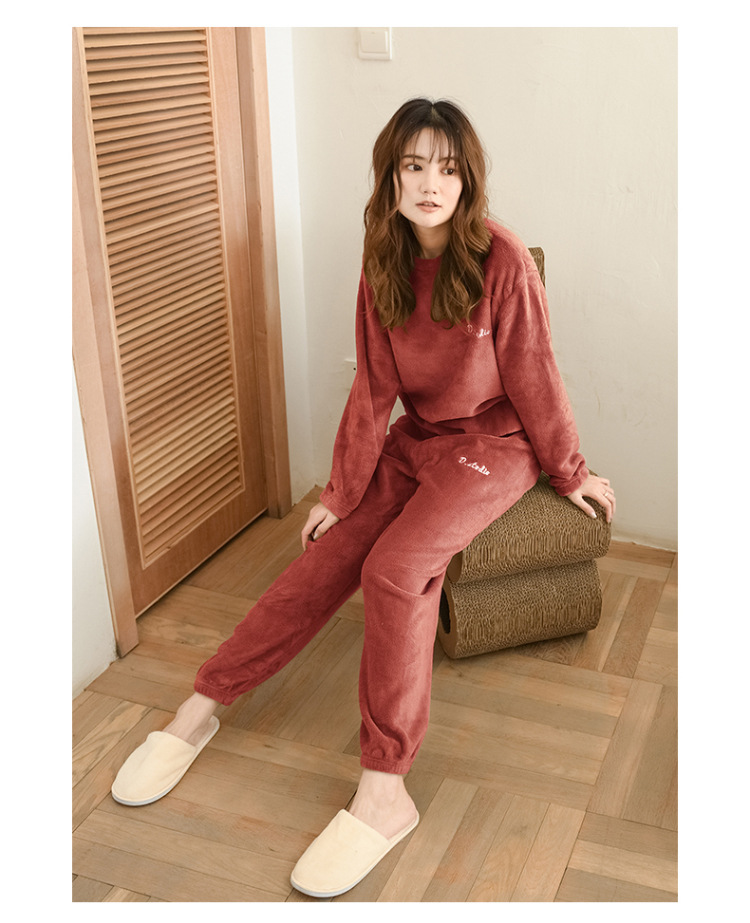 レディース ルームウェア レディース 長袖 ルームウェア 上下セット 厚手 部屋着