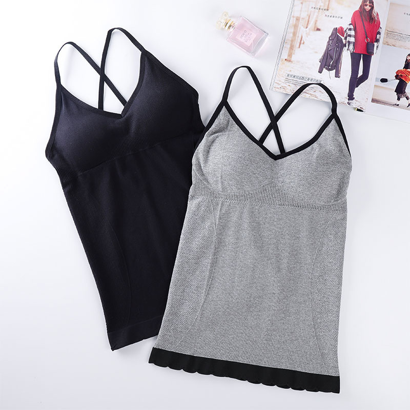 レディース ルームウェア カップ付きキャミソール クロスバック ルームウェア