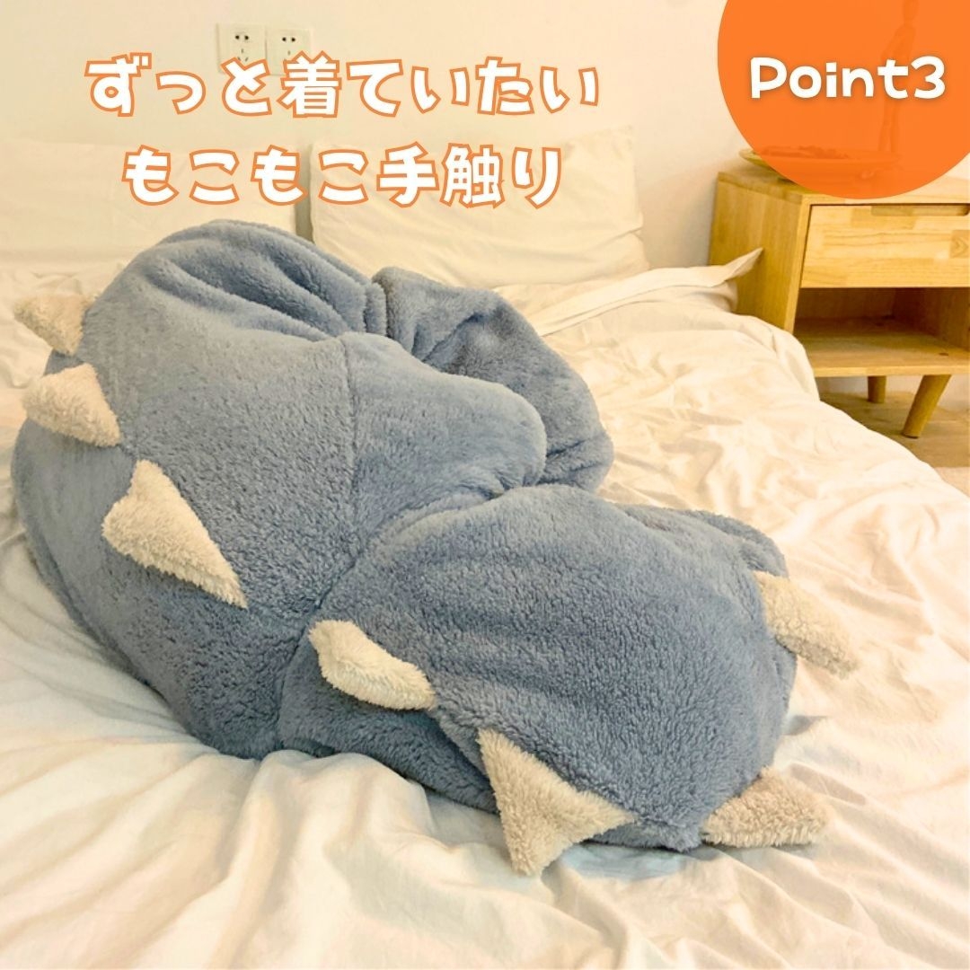 レディース ルームウェア 恐竜もこもこ着ぐるみルームウェア