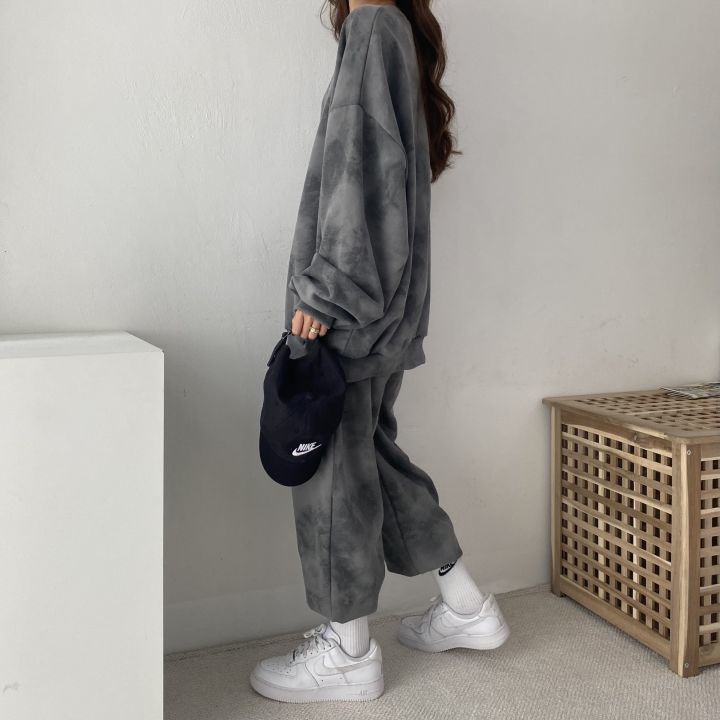 レディース ルームウェア レディース タイダイ柄 上下セット ゆったり部屋着