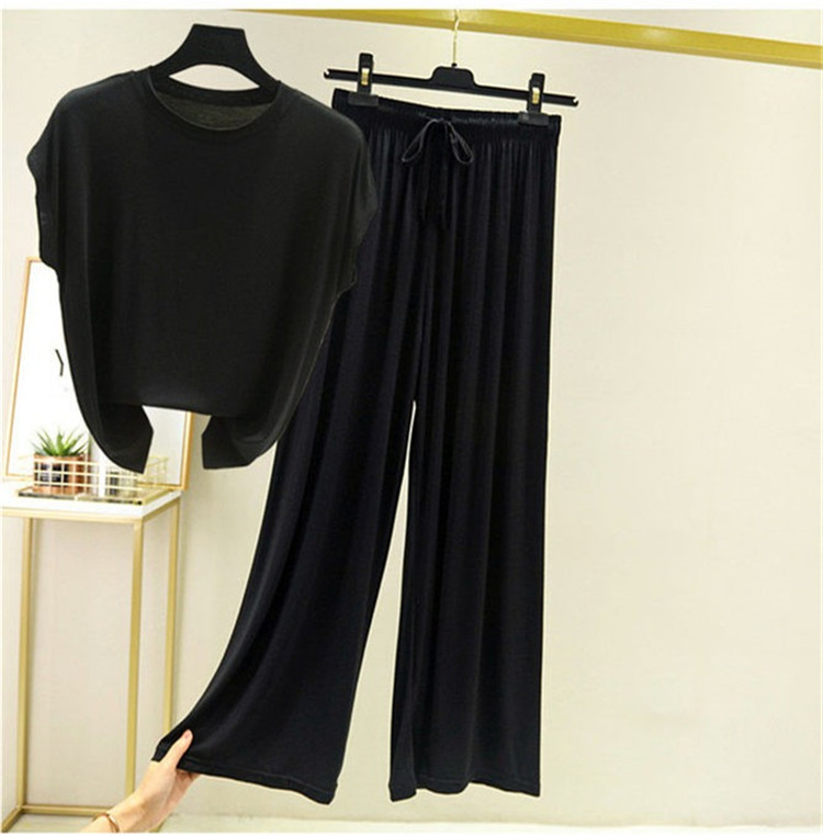 レディース ルームウェア 夏用薄手パジャマ上下セット ゆったり快適ルームウェア