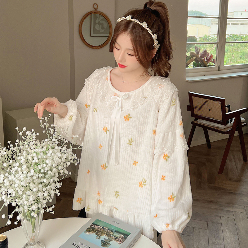 レディース ルームウェア 可愛いフルーツ柄長袖パジャマセット