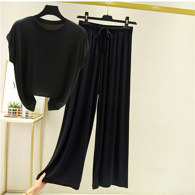 レディース ルームウェア 夏用薄手パジャマ上下セット ゆったり快適ルームウェア