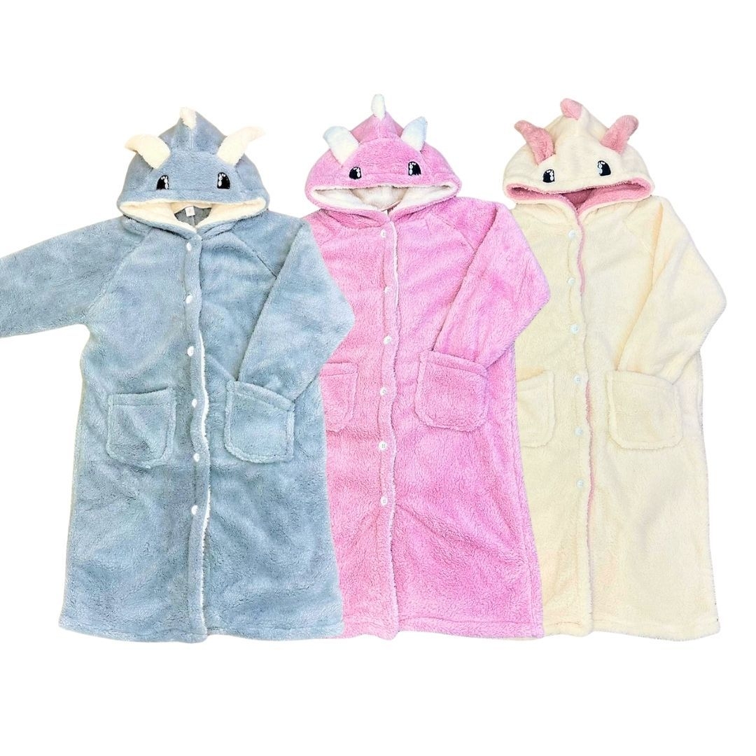 レディース ルームウェア 恐竜もこもこ着ぐるみルームウェア