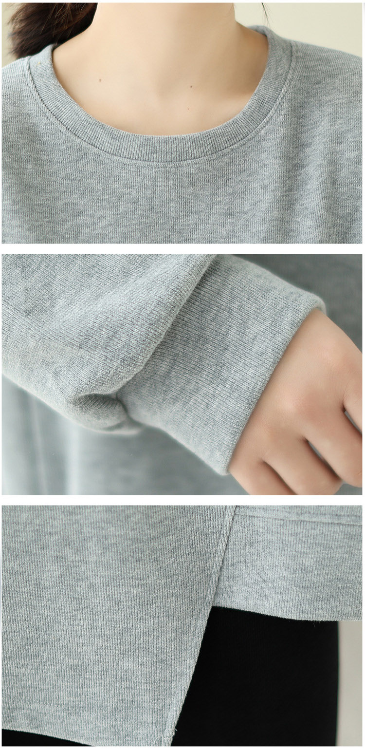 レディース ルームウェア レディース 無地 長袖 プルオーバー ルームウェア トップス