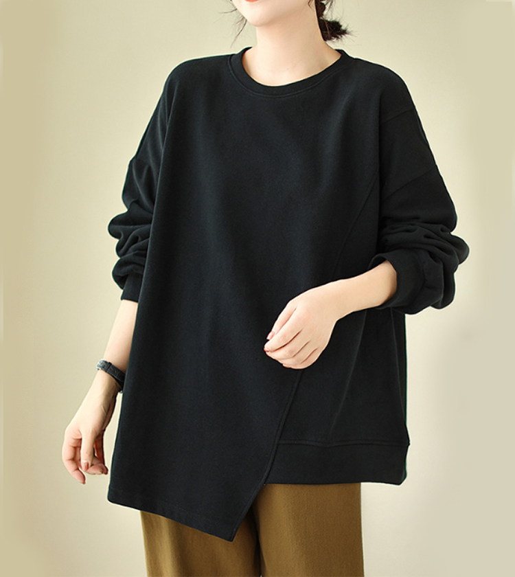 レディース ルームウェア レディース 無地 長袖 プルオーバー ルームウェア トップス