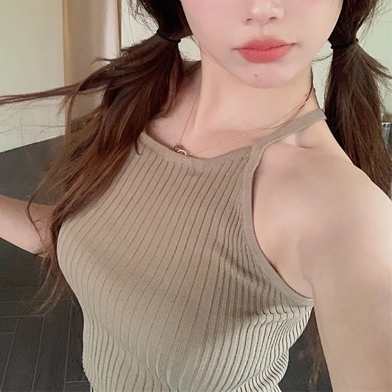 レディース ルームウェア リブニットキャミソール夏用ルームウェア