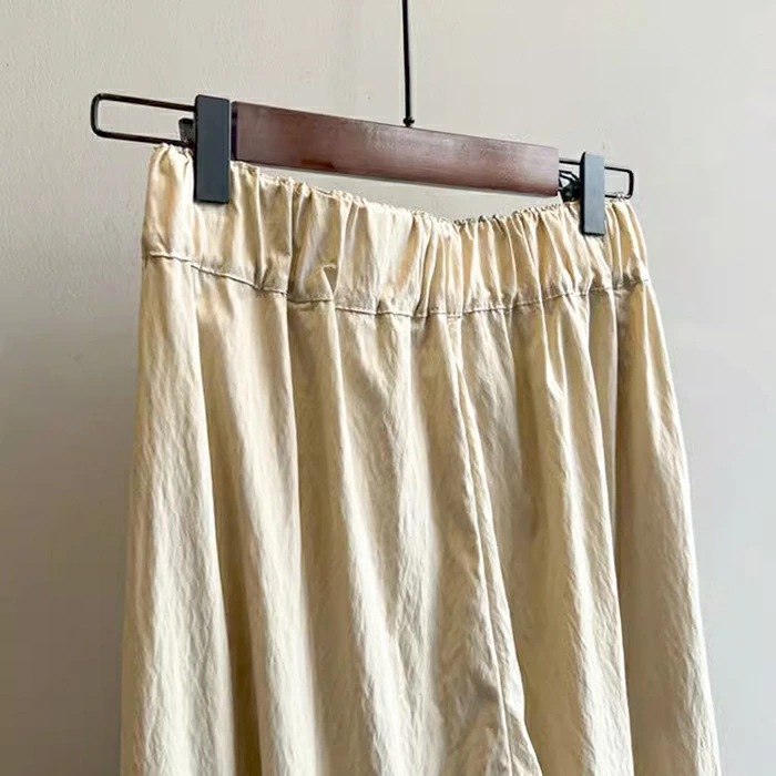 レディース ルームウェア 接触冷感ワイドパンツ ウエストゴム ルームウェア