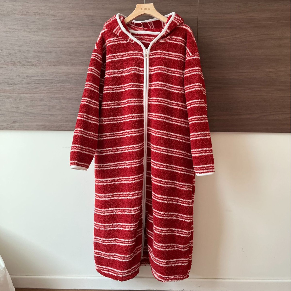 レディース ルームウェア フード付きもこもこバスローブ 8色展開 着る毛布